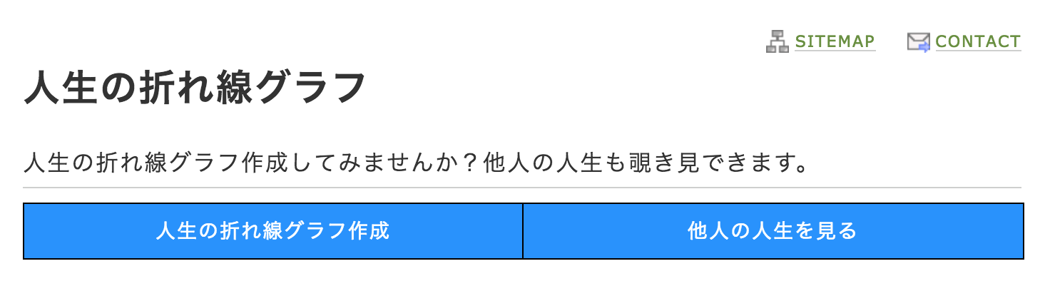 他人の人生を垣間見ることができる「人生の折れ線グラフ」がやや面白い