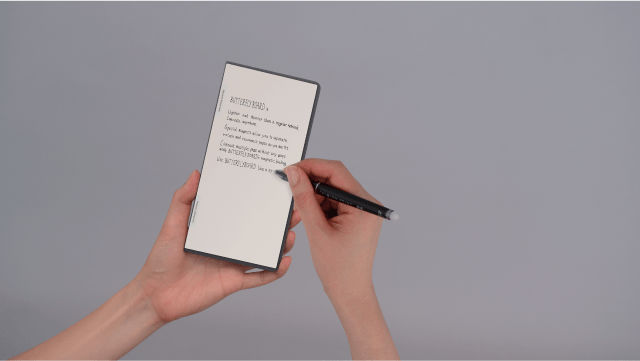 折りたためるバタフライボートnotesの使い勝手が良さそう