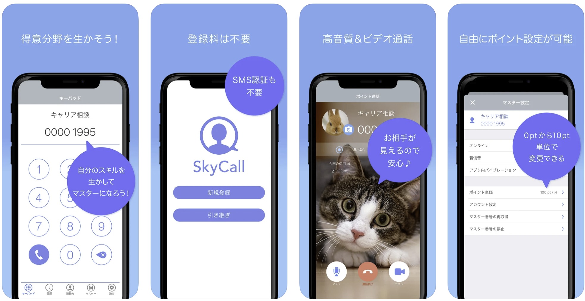 SkyPhoneから独立したポイント通話専用アプリ「SkyCall」とは