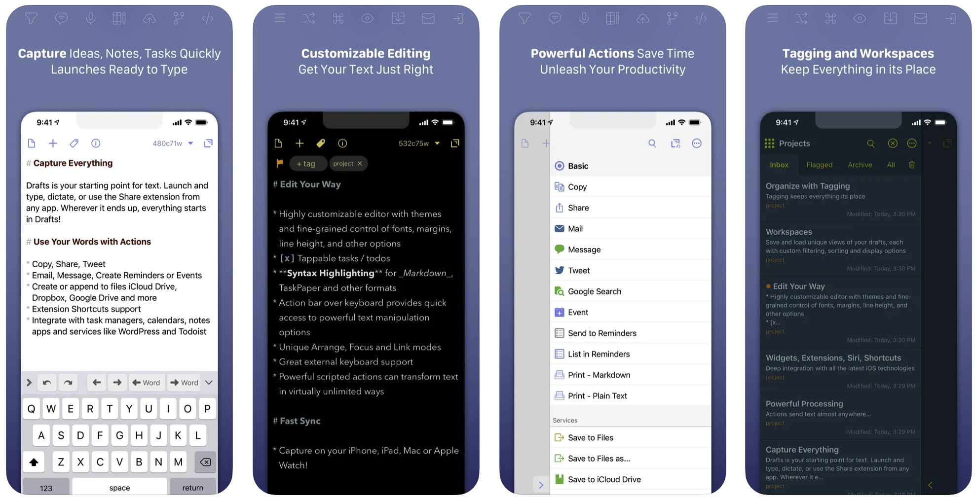 iPhoneメモ帳アプリのおすすめはDraftsかもしれない
